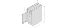Load image into Gallery viewer, BOHO - BASE CABINET 12&quot;W
