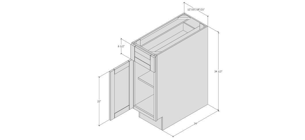 BOHO - BASE CABINET 18
