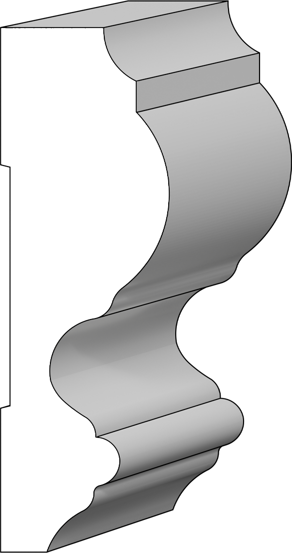 CHAIR RAIL - 3-1/2 COL8 ES8